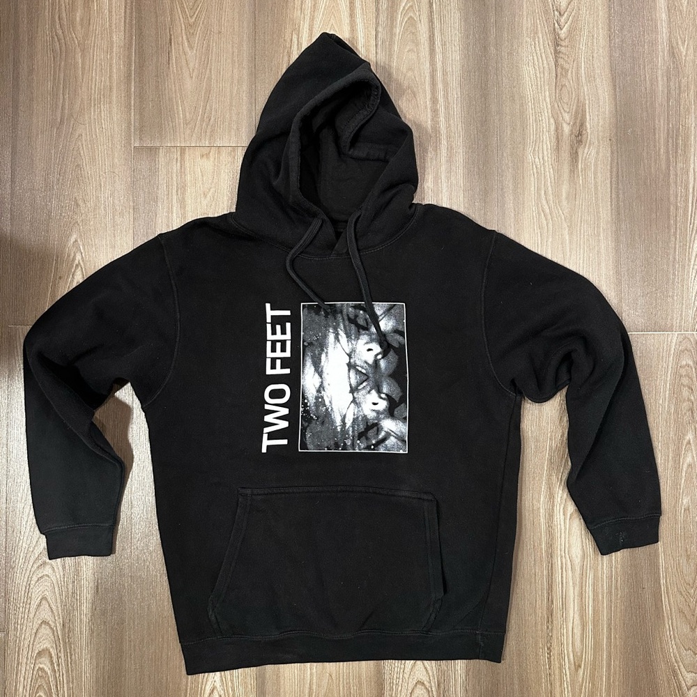 Two Feet Black Hoodie
